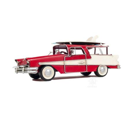 PALACEDESIGNS C1957 Red Ford Country Squire Station Wagon Sculpture PA3101147